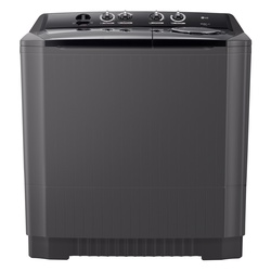 LG P1761RWNBL Twin Tub Washing Machine, 13KG - Roller Jet Pulsator, Wind Jet Dry, Rat-Away Design