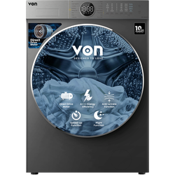 Von VWD-106FDDTX Front Load Direct Drive Motor Washer Dryer, Inox - 10/6KG