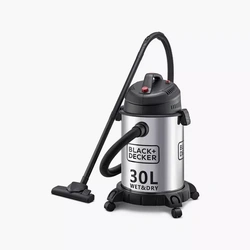 BLACK+DECKER WV1610-B5 Vacuum Cleaner  30L Pot 1600W Stainless Steel