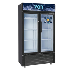 Von VZC62DXK Vertical Cooler, 615Litres - Black