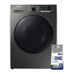 Samsung WD70TA046BX Front Load Washer/Dryer, 7/5 KG - Silver + Get a FREE 4.5KG Omo Auto Washing Deteregent