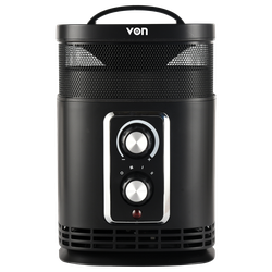 Von VHF152MLK Fan Heater, 1500W - Black