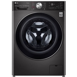 LG  F4V9BDP2EE Front Load Washer Dryer, 12/8KG - Black