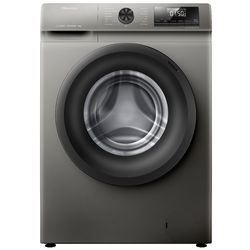 Hisense WFQP9014EVMT Front Load Washing Machine, 9KG - Silver