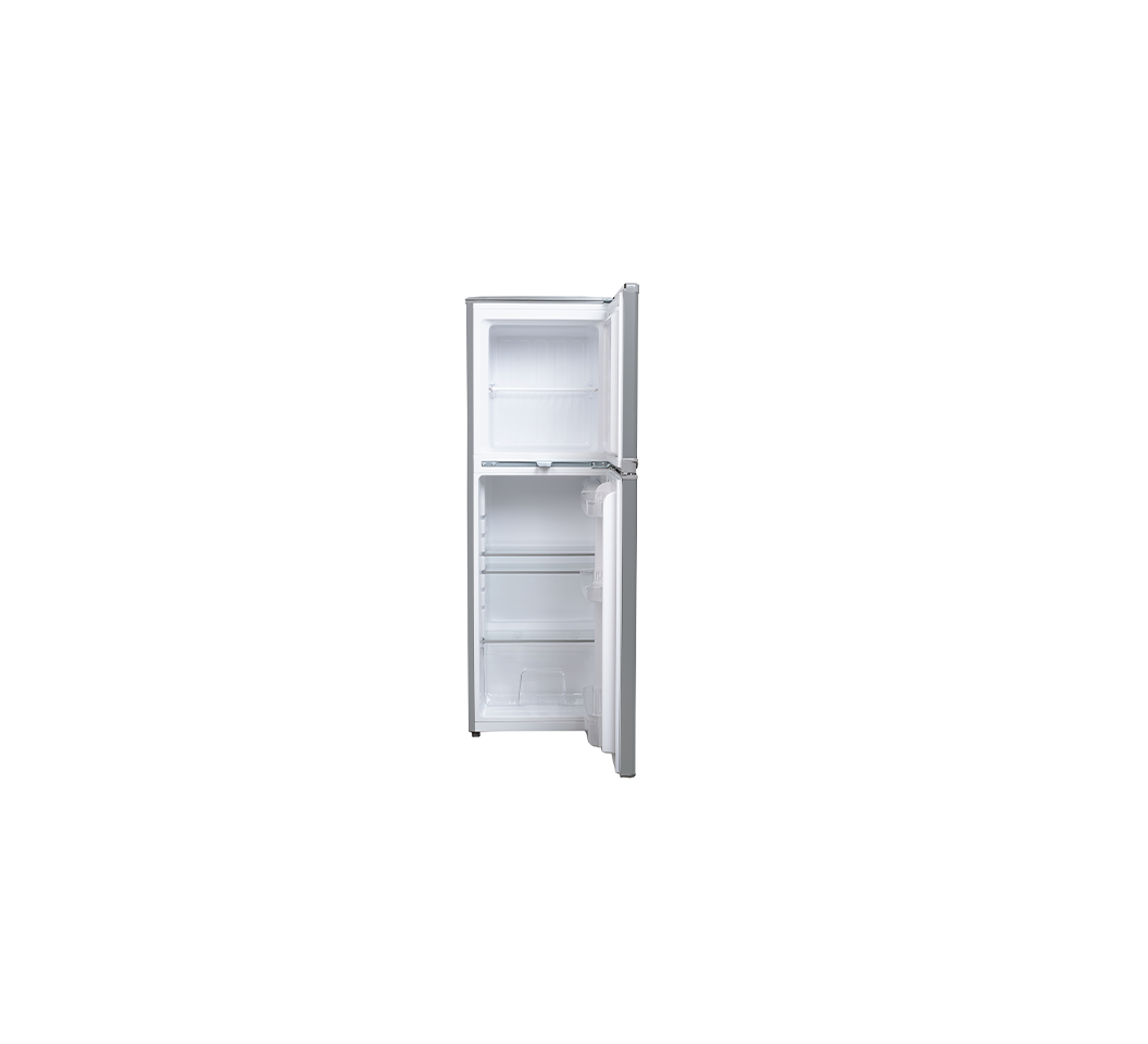 Von VART22DHS Double Door Fridge 134L Silver hotpoint.co.ke