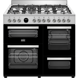 Simfer F10074SEIX Cooker 7 Gas 4 Compartments 100 X 60 WOK  - INOX