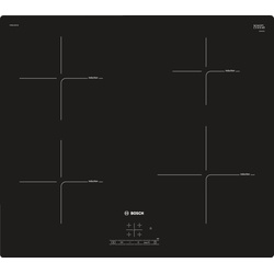 Bosch PUE611BF1B Frameless Induction Hob, 60cm - Black