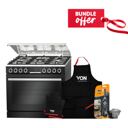 Bosch HGX5G7W81S Serie | 6, Hybrid Gas Range Cooker+ Get Bic lighter + Gas Regulator + Apron & Mitten Set Free