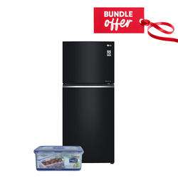 LG GN-C422SGCU Refrigerator, Top Mount Freezer - 393L + Get Free Microwave-Safe Airtight Container - 1.4L