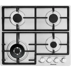 Hisense HHU60GAGR Built In Hob 4 Gas, 60CM - Stainless Steel