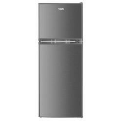 Von VRT-181DRAX Double Door Fridge - 181L, Inox