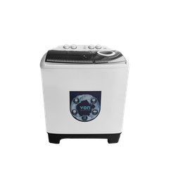 VON VWM-13TALK Twin Tub Washing Machine 13KG - Black