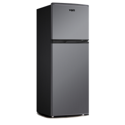 Von VRT-138DRHX Double Door Fridge 138L - Inox