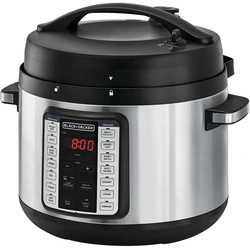 BLACK+DECKER PCP1010-B5 10L Pressure Cooker, Stainless Steel - 1350W