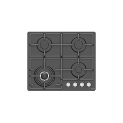 Hisense HGH641BS01 Built In Hob 4 Gas, 60CM - Black Stainless Steel