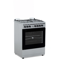 VON VCF653141NSY Freestanding Cooker – 3 Gas + 1 Electric Burners, Thick Enamel Pan Support