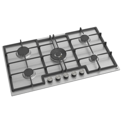 Von VBBG9051WFX 5 Gas Hob - 90cm, Stainless Steel