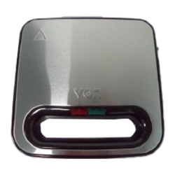 Von VSM211AX Sandwich Maker 2 Slice, 750W - Stainless Steel