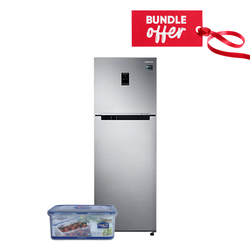 Samsung RT49K5552S8 Top Mount Freezer Refrigerator 385L - Silver + Get Free Microwave-Safe Airtight Container - 1.4L