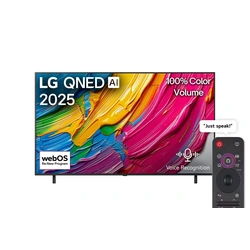 LG 65" 65QNED80A6A 4K QNED TV - Magic remote, Smart, HDR10, a7 AI Processor Gen8, webOS25