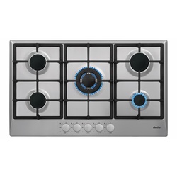 Simfer H9501VGVIM 4 Gas Hob, 1 Wok, Stainless Steel - 90CM