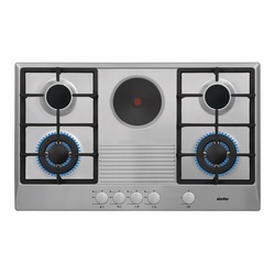 Simfer H9415WEWIM 2 Gas Hob, 2 Wok, 1 Hotplate, Stainless Steel - 90CM