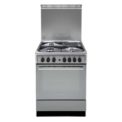 Ariston A6MSH2F(X) 3 Gas +1 Electric Cooker - Stainless Steel