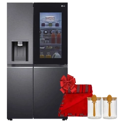 LG GC-X257CQES Side by Side Fridge, 635 L - InstaView, UVnano™ Dispenser, HygieneFresh+™
