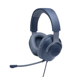 JBL QUANTUM100 BLU Wired Over-Ear Gaming Headset - Blue