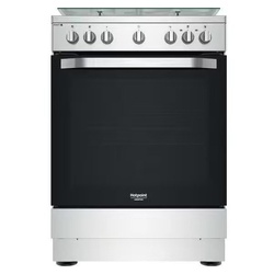 Ariston HS68M8PCX/FR 3 Gas +1 Electric Cooker- Stainless Steel