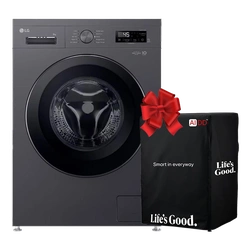 LG F0Z6DYP24 Front Load Washing machine - Silver 15Kg - 6 Motion AI DD Motor with TruboWash TurboDry
