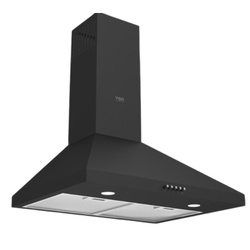 Von VBDP631MFK Built-in Chimney Hood, 60cm - Black