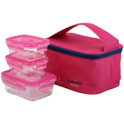 Luminarc P4498 Pure Box With Pink Lunch Bag