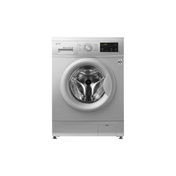 LG FH2J3QDNG5P Front Load Washing Machine, 7KG, DD, Steam - Silver