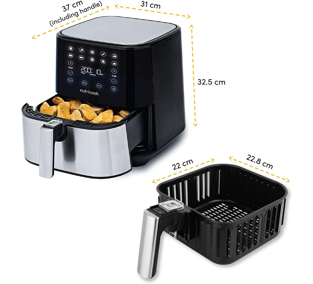 Nutricook NCAF205 2 Rapid Air Fryer 5.5L 1700W hotpoint.co.ke