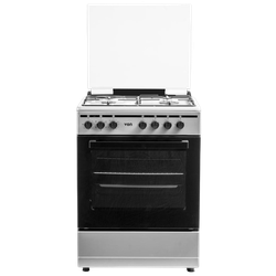 VON Cooker 4 Gas + Electric oven -  VCF664061FSX Cast Iron Semi Inox