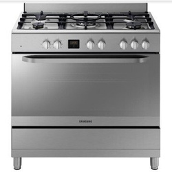 SAMSUNG Cooker 5 Gas, wide oven - NY90T5010SS Semi inox