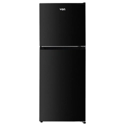 Von  VRT-182NRAK Double Door Fridge - 181L, Dark Inox