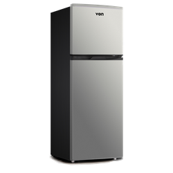 Von VART-19DHS Double Door Fridge 136L - Silver