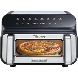 Black+Decker PGAF105-B5 Digital Pizza Oven Air Fryer 10.5L - Black & Stainless steel