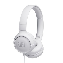 JBL TUNE500 WHT Over-Ear Wired Headphones - White