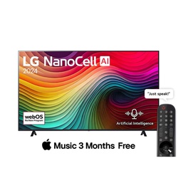 LG 75" 75NANO80T6A NanoCell TV 4K - WebOS24, Magic Remote, HDR10