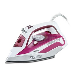 Black+Decker X2400-B5 Ceramic Soleplate Steam Iron - 2400W