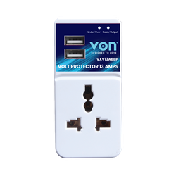 Von VXV13ABBP 13 AMPS Volt Protector with USB