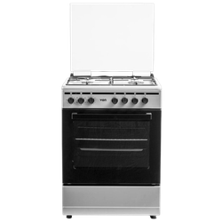 VON VCF653141NSY Freestanding Cooker – 3 Gas + 1 Electric Burners, Thick Enamel Pan Support