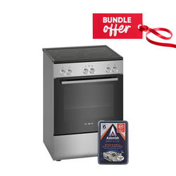 Bosch HKL050070M 4 Electric Cooker - Stainless Steel + Get Free Astonish Specialist Oven & Grill Cleaner