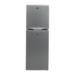 von vart 18dmy double door fridge 138l silver