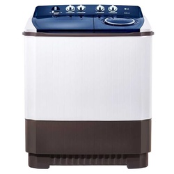 LG P1761RWNBL Twin Tub Washing Machine, 13KG - Roller Jet Pulsator, Wind Jet Dry, Rat-Away Design