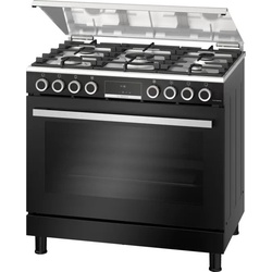 BOSCH Cooker 5 Gas + Hybrid oven - HGX5G7W81S Black
