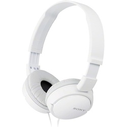Sony MDR-ZX110AP Wired On-Ear Headphones - White